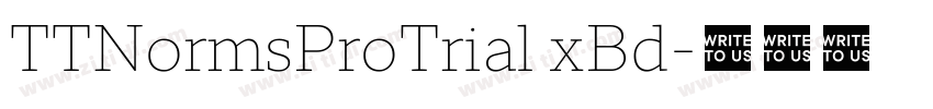 TTNormsProTrial xBd字体转换